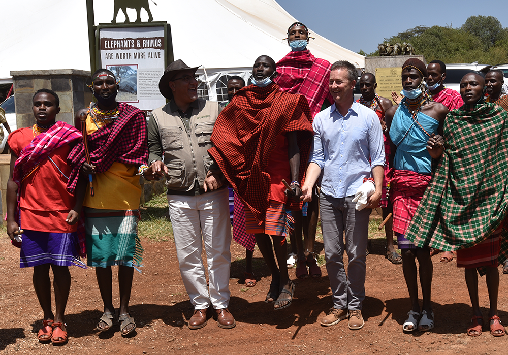 Edward Norton visits a reforestation project, during a visit to Kenya 